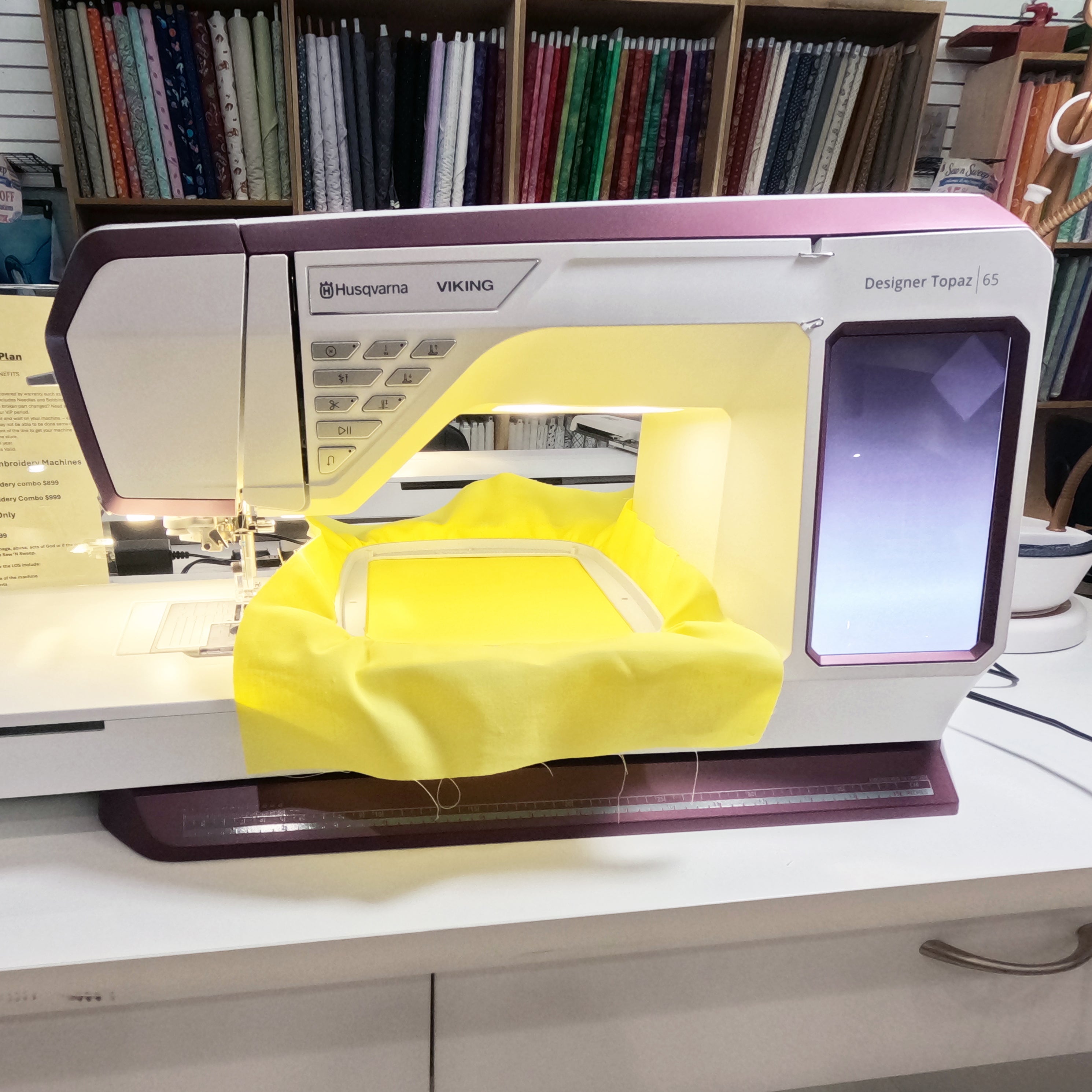 Husqvarna Viking DESIGNER TOPAZ™ 65 Sewing & Embroidery Machine
